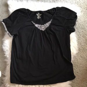 Loose, short sleeved, pullover tee.  Gently worn.